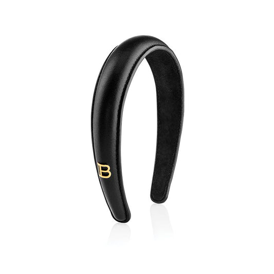 Puffed Leather Headband - Balmain Paris Hair Couture