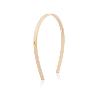 Limited Edition Acetate Headband Small Beige