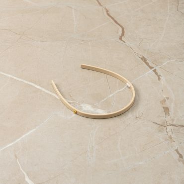 Limited Edition Acetate Headband Small Beige