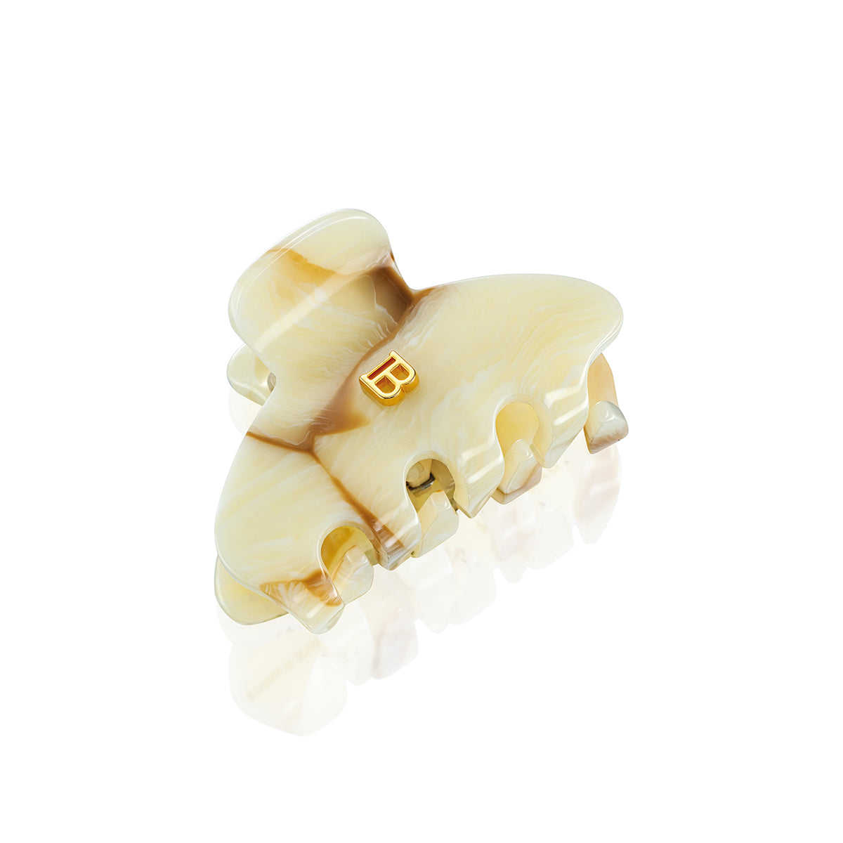 Limited Edition Cellulose Acetate Pince à Cheveux Small Marble