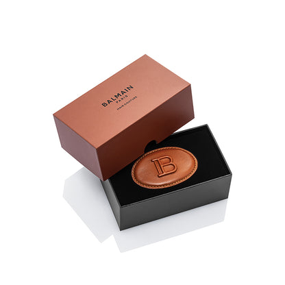 Limited Edition Leather Barrette Brown